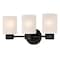 Westinghouse Fixture Wall 60W 3-Light Sylvestre ORB CylIndoorical Frosted Glass 6354100 - alternate 2